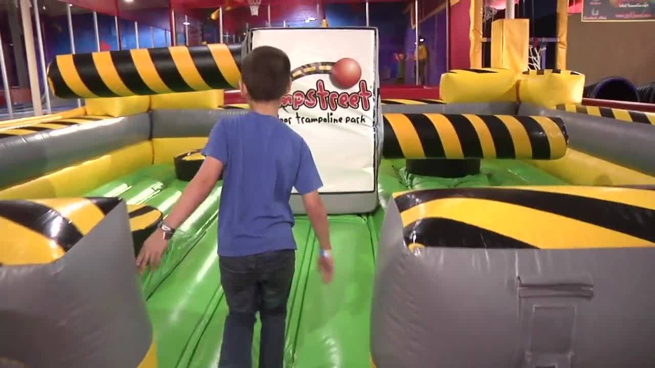 Indoor trampoline park opens early for special needs kids,...